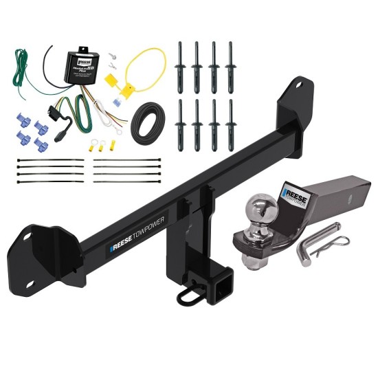 Custom Fit Trailer Hitch Wiring Harness (Requires Splicing) 2" Drop Ball-Mount w/ Pin/Clip 2" Chrome Ball Installation Hardware Installation Instructions 84226 8551400 21536 Reese Towpower Trailer Tow Hitch 11-22 BMW X3 Complete Package Wiring Reese Trailer Tow Hitch For 11-24 BMW X3 Complete Package w/ Wiring and 2" Ball