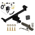 Custom Fit Trailer Hitch Wiring Harness (Plug & Play) 2" Drop Ball-Mount w/ Locking Pin/Clip 2" Chrome Ball Rubber Hitch Plug Cover Installation Hardware Installation Instructions 84240 118796 7005111 7010 Reese Towpower Trailer Tow Hitch 19 Reese Trailer Tow Hitch For 19-24 Infiniti QX50 Deluxe Package Wiring 2" Ball Mount and Lock