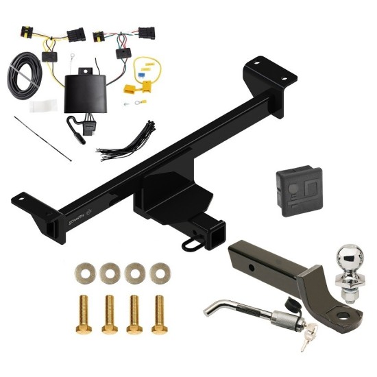 Custom Fit Trailer Hitch Wiring Harness (Plug & Play) 2" Drop Ball-Mount w/ Locking Pin/Clip 2" Chrome Ball Rubber Hitch Plug Cover Installation Hardware Installation Instructions 84240 118796 7005111 7010 Reese Towpower Trailer Tow Hitch 19 Reese Trailer Tow Hitch For 19-24 Infiniti QX50 Deluxe Package Wiring 2" Ball Mount and Lock