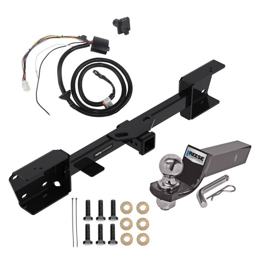 Custom Fit Trailer Hitch Wiring Harness (Plug & Play) 2" Drop Ball-Mount w/ Pin/Clip 2" Chrome Ball Installation Hardware Installation Instructions 84253 118290 21536 Reese Towpower Tow Package 19-22 Subaru Ascent Trailer Hitch Wiring 2" Tow Package For 19-22 Subaru Ascent Trailer Hitch w/ Wiring 2" Drop Mount 2" Ball 2" Receiver Reese
