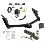 Custom Fit Trailer Hitch Wiring Harness (Plug & Play) 2" Drop Ball-Mount w/ Locking Pin/Clip 2" Chrome Ball Rubber Hitch Plug Cover Installation Hardware Installation Instructions 84310 118786 7005111 7010 Reese Trailer Tow Hitch 20-23 Jee Reese Trailer Tow Hitch For 20-24 Jeep Gladiator Deluxe Package Wiring 2" Ball Mount and Lock