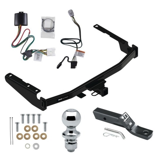Custom Fit Trailer Hitch Wiring Harness (Plug & Play) 2" Drop Ball-Mount w/ Pin/Clip 1-7/8" Chrome Ball Installation Hardware Installation Instructions 84336 118827 23 63816 Reese Trailer Tow Hitch 20-23 Toyota Highlander 2" Receiver Co Reese Trailer Tow Hitch For 20-24 Toyota Highlander 2" Receiver Complete Package w/ Wiring and 1-7/8" Ball