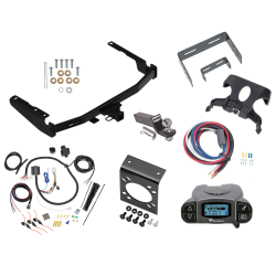 Trailer Hitch Tow Package Prodigy P3 Brake Control For 14-19 Toyota Highlander Except XSE w/ 7-Way RV Wiring 2" Drop Mount 2" Ball Class 4 2" Receiver Reese Tekonsha