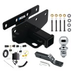 Custom Fit Trailer Hitch Wiring Harness (Plug & Play) 2" Drop Ball-Mount w/ Pin/Clip 1-7/8" Chrome Ball Installation Hardware Installation Instructions 84382 118786 23 63816 Reese Trailer Tow Hitch 18-23 Jeep Wrangler JL (New Body Style) 2&a Reese Trailer Tow Hitch For 18-24 Jeep Wrangler JL (New Body Style) 2" Receiver Complete Package w/ Wiring and 1-7/8" Ball