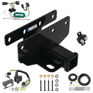 Custom Fit Trailer Hitch Wiring Harness (Plug & Play) Trailer Connector Adapter Brake Control Wiring Kit Circuit Breaker Installation Hardware Installation Instructions 84382 85343 20506 7012a 118416 Reese Trailer Hitch 7-Way RV Wiring 07-17 Jeep Wran Trailer Hitch w/ 7-Way RV Wiring For 07-17 Jeep Wrangler 2018 JK Except w/Right Hand Drive Class 3 2" Receiver Reese