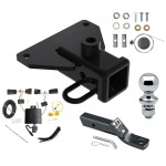 Custom Fit Trailer Hitch Wiring Harness (Plug & Play) 2" Drop Ball-Mount w/ Pin/Clip 1-7/8" Chrome Ball Installation Hardware Installation Instructions 84384 118786 23 63816 Reese Trailer Tow Hitch 20-23 Jeep Gladiator 2" Receiver Com Reese Trailer Tow Hitch For 20-25 Jeep Gladiator 2" Receiver Complete Package w/ Wiring and 1-7/8" Ball