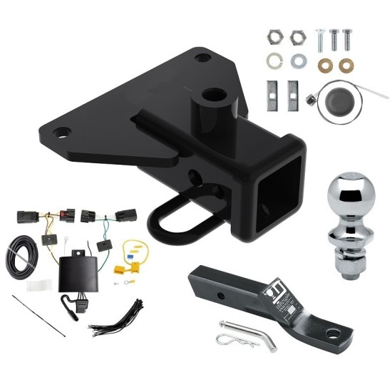Custom Fit Trailer Hitch Wiring Harness (Plug & Play) 2" Drop Ball-Mount w/ Pin/Clip 1-7/8" Chrome Ball Installation Hardware Installation Instructions 84384 118786 23 63816 Reese Trailer Tow Hitch 20-23 Jeep Gladiator 2" Receiver Com Reese Trailer Tow Hitch For 20-25 Jeep Gladiator 2" Receiver Complete Package w/ Wiring and 1-7/8" Ball