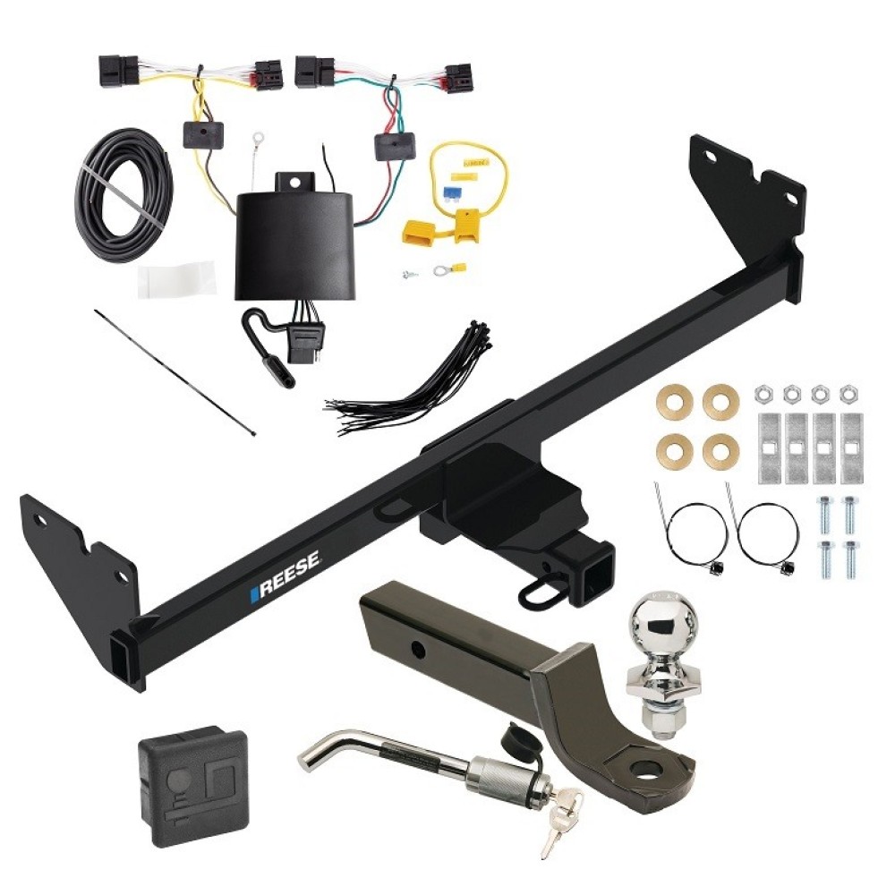 Reese Trailer Tow Hitch For 20-24 Volkswagen Atlas Cross Sport Deluxe Package Wiring 2" Ball Mount and Lock Reese Trailer Tow Hitch For 20-24 Volkswagen Atlas Cross Sport Deluxe Package Wiring 2" Ball Mount and Lock