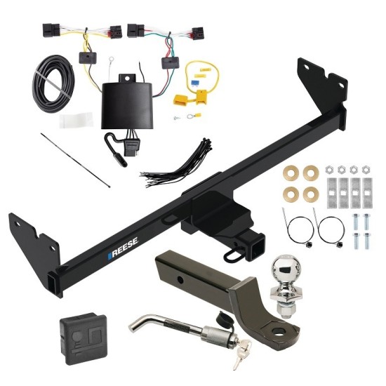 Reese Trailer Tow Hitch For 20-24 Volkswagen Atlas Cross Sport Deluxe Package Wiring 2" Ball Mount and Lock Reese Trailer Tow Hitch For 20-24 Volkswagen Atlas Cross Sport Deluxe Package Wiring 2" Ball Mount and Lock