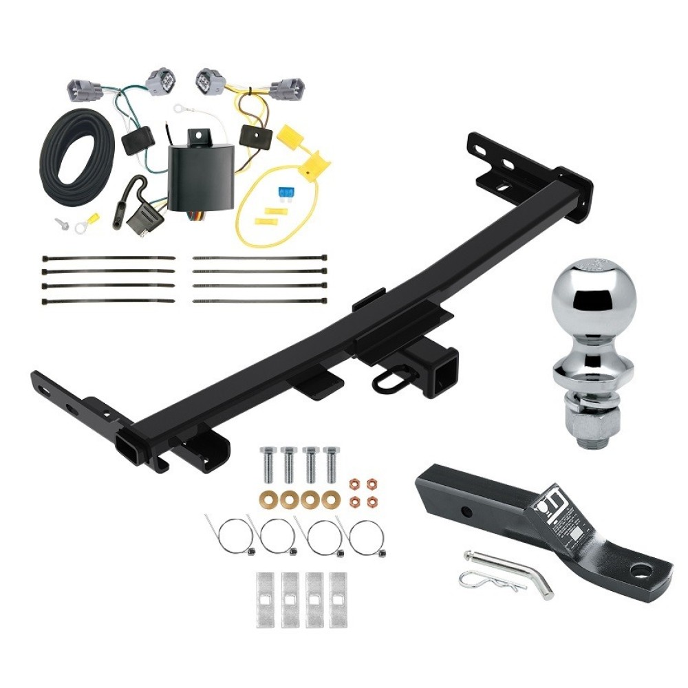 Custom Fit Trailer Hitch Wiring Harness (Plug & Play) 2" Drop Ball-Mount w/ Pin/Clip 1-7/8" Chrome Ball Installation Hardware Installation Instructions 84392 118605 23 63816 Reese Trailer Tow Hitch 14-18 Jeep Cherokee Trailhawk Class 3 2&quo Reese Trailer Tow Hitch For 14-18 Jeep Cherokee Trailhawk Class 3 2" Receiver Complete Package w/ Wiring and 1-7/8" Ball