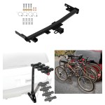 Custom Fit Trailer Hitch 4 Bike Carrier Installation Hardware Installation Instructions 84392 63124 Reese Trailer Hitch 4 Bike Rack 14-23 Jeep Cherokee Trailhawk Approved Recreational Offroad Use Carrier Adult Woman or Child Bicycles Foldable 14 15 16 17 Reese Trailer Hitch w/ 4 Bike Rack For 14-23 Jeep Cherokee Trailhawk Approved for Recreational & Offroad Use Carrier for Adult Woman or Child Bicycles Foldable