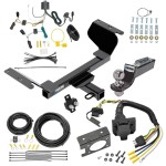 Custom Fit Trailer Hitch Wiring Harness (Plug & Play) 2" Drop Ball-Mount w/ Pin/Clip 2" Chrome Ball Trailer Connector Adapter Brake Control Wiring Kit Circuit Breaker Installation Hardware Installation Instructions 84419 85343 20506 7012a 1 Trailer Hitch Tow Package w/ 7-Way RV Wiring For 18-24 GMC Terrain Except Diesel w/ 2" Drop Mount 2" Ball Class 3 2" Receiver Reese