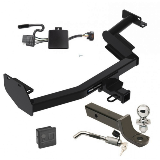 Custom Fit Trailer Hitch Wiring Harness (Plug & Play) 2" Drop Ball-Mount w/ Locking Pin/Clip 2" Chrome Ball Rubber Hitch Plug Cover Installation Hardware Installation Instructions 84420 118784 7005111 7010 Reese Trailer Tow Hitch 20-22 Hyund Reese Trailer Tow Hitch For 20-22 Hyundai Palisade KIA Telluride Deluxe Package Wiring 2" Ball Mount and Lock