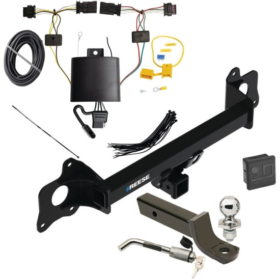 Reese Trailer Tow Hitch For 21-23 Tesla Y Deluxe Package Wiring 2" Ball Mount and Lock Reese Trailer Tow Hitch For 21-23 Tesla Y Deluxe Package Wiring 2" Ball Mount and Lock