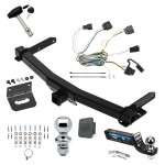Custom Fit Trailer Hitch Wiring Harness (Plug & Play) 2" Drop Ball-Mount w/ Pin/Clip 2" Chrome Ball Security Lock Pin & Key 1-7/8" Chrome Ball 4-Flat Mounting Bracket Rubber Hitch Plug Cover Installation Hardware Installation Instru Ultimate Tow Package For 11-13 Jeep Grand Cherokee Exc SRT-8 Trailer Hitch w/ Wiring 2" Drop Mount Dual 2" and 1-7/8" Ball Lock Bracket Cover 2" Receiver Reese