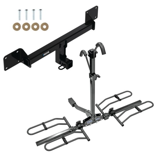 Custom Fit Trailer Hitch 2 Bike Carrier Rail Rack Installation Hardware Installation Instructions 84436 63134 Reese Trailer Tow Hitch 21-23 Bronco Sport Class 3 2" Receiver Platform Style 2 Bike Rack 21 22 23 2021 2022 2023 Reese Trailer Tow Hitch For 21-23 Ford Bronco Sport Class 3 2" Receiver Platform Style 2 Bike Rack