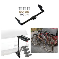 Trailer Hitch w/ 4 Bike Rack For 21-24 Toyota Sienna Approved for Recreational & Offroad Use Carrier for Adult Woman or Child Bicycles Foldable