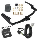 For 2018-2019 Lexus RX350L Trailer Hitch kit by: Reese For 2018-2019 Lexus RX350L Trailer Hitch Tow PKG w/ 4-Flat Wiring Harness + Wiring Bracket + Hitch Cover (For Prepped w/Factory Tow Plug (See Instructions Prior to Installation) Models) By Reese Towpower