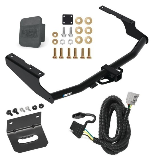 For 2018-2019 Lexus RX350L Trailer Hitch kit by: Reese For 2018-2019 Lexus RX350L Trailer Hitch Tow PKG w/ 4-Flat Wiring Harness + Wiring Bracket + Hitch Cover (For Prepped w/Factory Tow Plug (See Instructions Prior to Installation) Models) By Reese Towpower