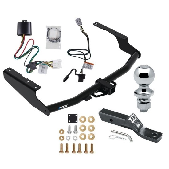 Reese Trailer Tow Hitch For 20-23 Toyota Highlander (Except with Dual Exhaust and XSE) w/ Wiring Harness Kit and 1-7/8" Ball Reese Trailer Tow Hitch For 20-23 Toyota Highlander (Except with Dual Exhaust and XSE) w/ Wiring Harness Kit and 1-7/8" Ball