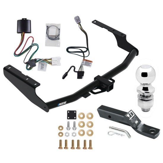 Reese Trailer Tow Hitch For 20-23 Toyota Highlander (Except with Dual Exhaust and XSE) Complete Package w/ Wiring Harness Kit and 2" Ball Reese Trailer Tow Hitch For 20-23 Toyota Highlander (Except with Dual Exhaust and XSE) Complete Package w/ Wiring Harness Kit and 2" Ball