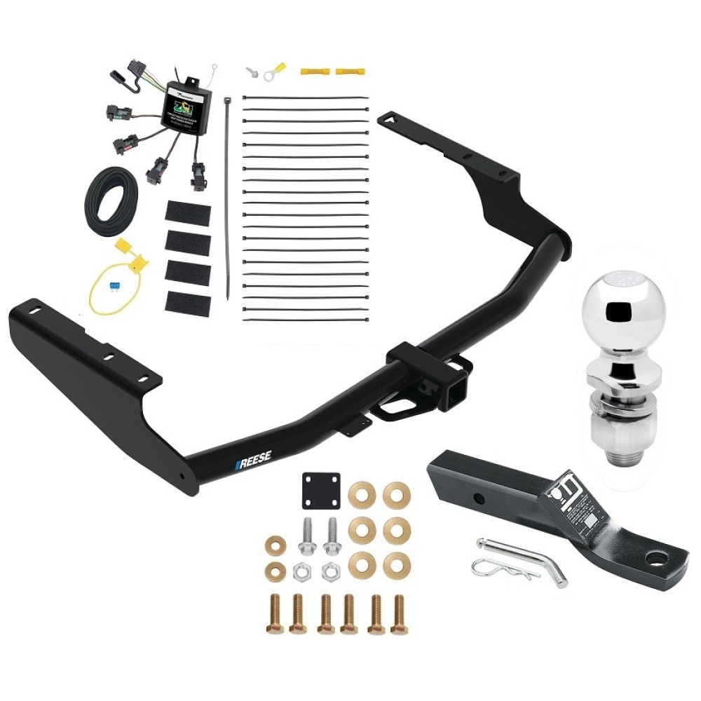 Custom Fit Trailer Hitch Wiring Harness (No SplicingRequired ) 2" Drop Ball-Mount w/ Pin/Clip 2" Chrome Ball Installation Hardware Installation Instructions 84439 119251 23 63845 Reese Trailer Tow Hitch 18-21 Lexus Rx350L (Except with Dual Exha Reese Trailer Tow Hitch For 18-21 Lexus Rx350L (Except with Dual Exhaust) 2" Receiver Complete Package w/ Zero Contact Wiring Harness Kit and 2" Ball