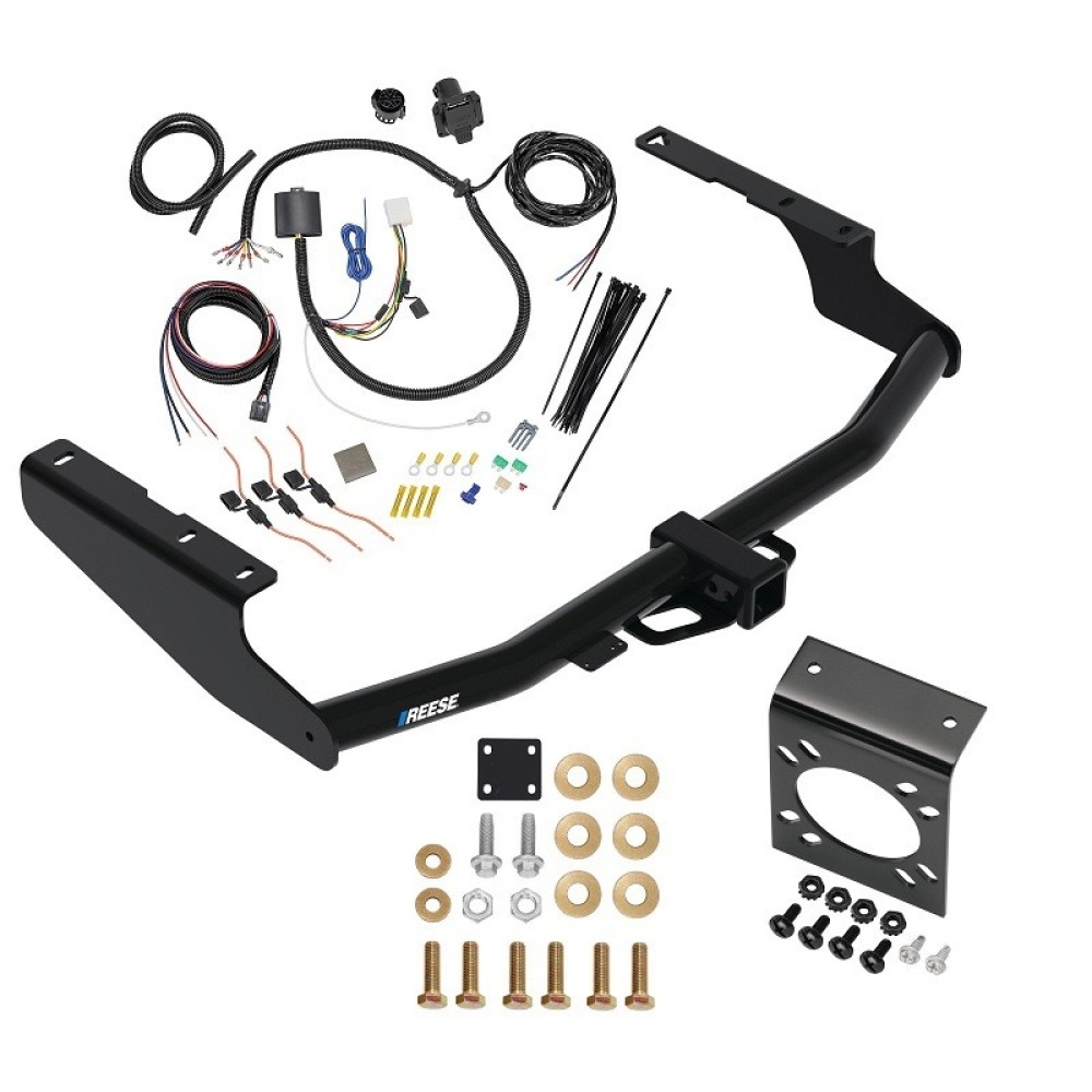 Trailer Hitch w/ 7-Way RV Wiring For 14-19 Toyota Highlander Except XSE Class 4 2" Receiver All Models Reese Trailer Hitch w/ 7-Way RV Wiring For 14-19 Toyota Highlander Except XSE Class 4 2" Receiver All Models Reese