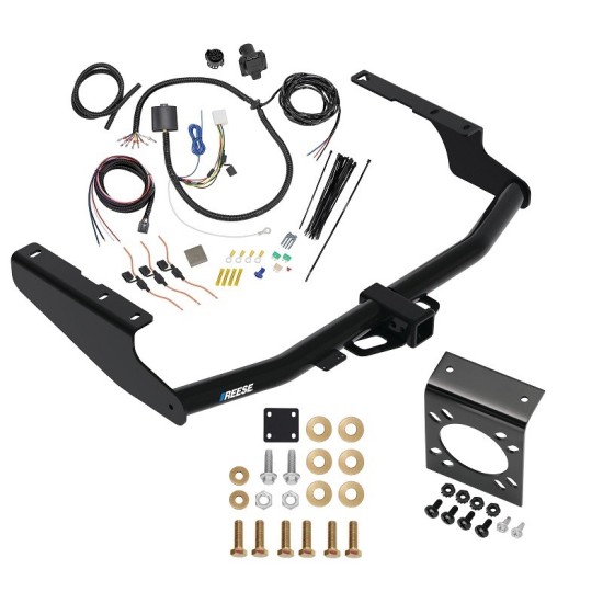Trailer Hitch w/ 7-Way RV Wiring For 14-19 Toyota Highlander Except XSE Class 4 2" Receiver All Models Reese Trailer Hitch w/ 7-Way RV Wiring For 14-19 Toyota Highlander Except XSE Class 4 2" Receiver All Models Reese