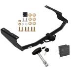 Reese Trailer Tow Hitch For 18-21 Lexus Rx350L 14-23 Toyota Highlander (Except with Dual Exhaust and XSE) 2" Receiver w/ Security Lock Pin Key Reese Trailer Tow Hitch For 18-21 Lexus Rx350L 14-23 Toyota Highlander (Except with Dual Exhaust and XSE) 2" Receiver w/ Security Lock Pin Key