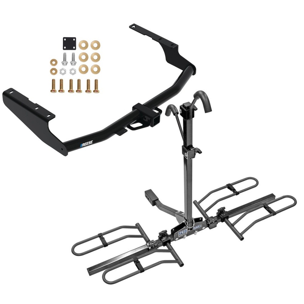 Reese Trailer Tow Hitch For 18-21 Lexus Rx350L 14-23 Toyota Highlander (Except with Dual Exhaust and XSE) 2" Receiver Platform Style 2 Bike Rack Reese Trailer Tow Hitch For 18-21 Lexus Rx350L 14-23 Toyota Highlander (Except with Dual Exhaust and XSE) 2" Receiver Platform Style 2 Bike Rack