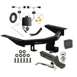 Custom Fit Trailer Hitch Wiring Harness (Plug & Play) 2" Drop Ball-Mount w/ Locking Pin/Clip 2" Chrome BallRubber Hitch Plug Cover Installation Hardware Installation Instructions 84453 118839 7005111 7010 Reese Trailer Hitch 22-23 Acura MDX Reese Trailer Hitch For 22-25 Acura MDX Class 4 Deluxe Package Wiring 2" Ball Mount and Lock