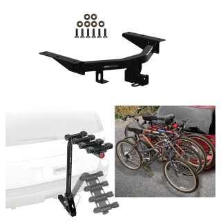 Trailer Hitch w/ 4 Bike Rack For 22-24 Acura MDX 23-24 Honda Pilot Approved for Recreational & Offroad Use Carrier for Adult Woman or Child Bicycles Foldable Trailer Hitch w/ 4 Bike Rack For 22-24 Acura MDX 23-24 Honda Pilot Approved for Recreational & Offroad Use Carrier for Adult Woman or Child Bicycles Foldable