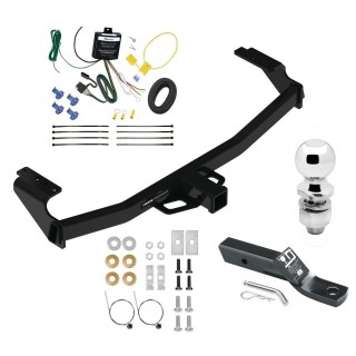 Custom Fit Trailer Hitch Wiring Harness (Requires Splicing) 2" Drop Ball-Mount w/ Pin/Clip 2" Chrome Ball Installation Hardware Installation Instructions  84473 119148 23 63845 Reese Trailer Tow Hitch 21-22 Mercedes-Benz GLA250 Complete Package  Reese Trailer Tow Hitch For 21-24 Mercedes-Benz GLA250 Complete Package w/ Wiring and 2" Ball