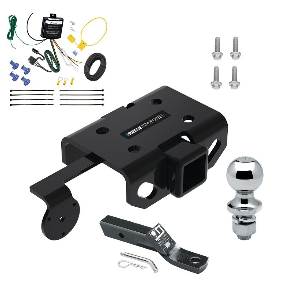 Custom Fit Trailer Hitch Wiring Harness (Requires Splicing) 2" Drop Ball-Mount w/ Pin/Clip 1-7/8" Chrome Ball Installation Hardware Installation Instructions 84477 119148 23 63816 Reese Towpower Trailer Tow Hitch 10-22 Volkswagen Amarok Class Reese Trailer Tow Hitch For 10-22 Volkswagen Amarok Class 4 2" Receiver Complete Package w/ Wiring and 1-7/8" Ball