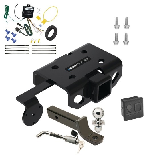 Custom Fit Trailer Hitch Wiring Harness (Requires Splicing) 2" Drop Ball-Mount w/ Locking Pin/Clip 2" Chrome Ball Rubber Hitch Plug Cover Installation Hardware Installation Instructions 84477 119148 7005111 7010 Reese Towpower Trailer Tow Hitch Reese Trailer Tow Hitch For 10-22 Volkswagen Amarok Deluxe Package Wiring 2" Ball Mount and Lock