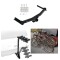 Trailer Hitch w/ 4 Bike Rack For 20-24 Cadillac XT6 Approved for Recreational & Offroad Use Carrier for Adult Woman or Child Bicycles Foldable