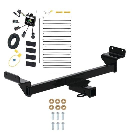 Reese Trailer Tow Hitch For 23-24 KIA Sportage 2" Receiver Class 3 w/ Zero Contact Wiring Harness Kit Reese Trailer Tow Hitch For 23-24 KIA Sportage 2" Receiver Class 3 w/ Zero Contact Wiring Harness Kit
