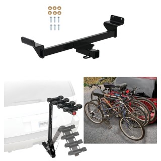 Trailer Hitch w/ 4 Bike Rack For 22-24 Hyundai Tucson 23-24 KIA Sportage Approved for Recreational & Offroad Use Carrier for Adult Woman or Child Bicycles Foldable Trailer Hitch w/ 4 Bike Rack For 22-24 Hyundai Tucson 23-24 KIA Sportage Approved for Recreational & Offroad Use Carrier for Adult Woman or Child Bicycles Foldable
