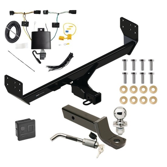 Custom Fit Trailer Hitch Wiring Harness (Plug & Play) 2" Drop Ball-Mount w/ Locking Pin/Clip 2" Chrome BallRubber Hitch Plug Cover Installation Hardware Installation Instructions 84513 118851 7005111 7010 Reese Trailer Tow Hitch 21-23 Genes Reese Trailer Tow Hitch For 21-24 Genesis GV80 Deluxe Package Wiring 2" Ball Mount and Lock
