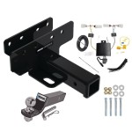 Custom Fit Trailer Hitch Wiring Harness (Plug & Play) 2" Drop Ball-Mount w/ Pin/Clip 2" Chrome Ball Installation Hardware Installation Instructions 84527 118849 21536 Reese Towpower Trailer Tow Hitch 21-23 Bronco w/LED Taillights Complete P Reese Trailer Tow Hitch For 21-24 Ford Bronco w/LED Taillights Complete Package w/ Wiring and 2" Ball