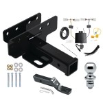 Custom Fit Trailer Hitch Wiring Harness (Plug & Play) 2" Drop Ball-Mount w/ Pin/Clip 1-7/8" Chrome Ball Installation Hardware Installation Instructions 84527 118849 23 63816 Reese Towpower Trailer Tow Hitch 21-23 Bronco w/LED Taillights Cl Reese Trailer Tow Hitch For 21-24 Ford Bronco w/LED Taillights Class 3 2" Receiver Complete Package w/ Wiring and 1-7/8" Ball