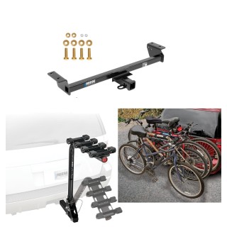 Bike rack that attaches to trailer hitch outlet