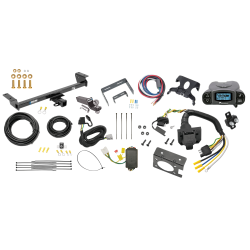Trailer Hitch Tow Package Prodigy P3 Brake Control For 16-22 Lexus RX350 16-21 RX450h w/ 7-Way RV Wiring 2" Drop Mount 2" Ball Class 3 2" Receiver Reese Tekonsha