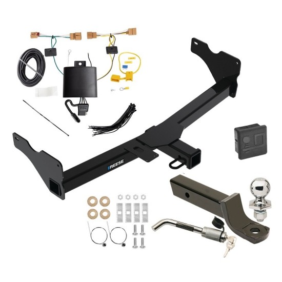 Custom Fit Trailer Hitch Wiring Harness (Plug & Play) 2" Drop Ball-Mount w/ Locking Pin/Clip 2" Chrome Ball Rubber Hitch Plug Cover Installation Hardware Installation Instructions 84551 118811 7005111 7010 Reese Towpower Trailer Tow Hitch 18 Reese Trailer Tow Hitch For 18-23 Volkswagen Tiguan Deluxe Package Wiring 2" Ball Mount and Lock