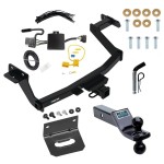 For 2022-2024 Hyundai Santa Cruz Trailer Hitch kit by: Reese For 2022-2024 Hyundai Santa Cruz Trailer Hitch Tow PKG w/ 4-Flat Wiring Harness + Dual Ball Ball Mount 1-7/8" & 2" Trailer Balls + Pin/Clip + Wiring Bracket By Reese Towpower