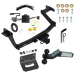 For 2022-2024 Hyundai Santa Cruz Trailer Hitch kit by: Reese For 2022-2024 Hyundai Santa Cruz Trailer Hitch Tow PKG w/ 4-Flat Wiring Harness + Dual Ball Ball Mount 2" & 2-5/16" Trailer Balls + Pin/Clip + Wiring Bracket By Reese Towpower