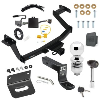For 2022-2024 Hyundai Santa Cruz Trailer Hitch kit by: Reese For 2022-2024 Hyundai Santa Cruz Trailer Hitch Tow PKG w/ 4-Flat Wiring + Ball Mount w/ 4" Drop + 2" Ball + Wiring Bracket + Hitch Lock + Hitch Cover By Reese Towpower