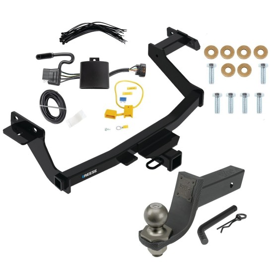 For 2022-2024 Hyundai Santa Cruz Trailer Hitch kit by: Reese For 2022-2024 Hyundai Santa Cruz Trailer Hitch Tow PKG w/ 4-Flat Wiring + Interlock Tactical Starter Kit w/ 3-1/4" Drop & 2" Ball By Reese Towpower