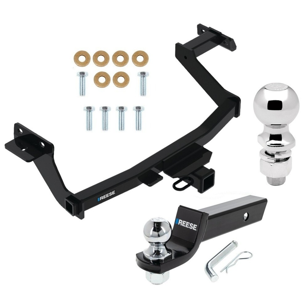For 2022-2024 Hyundai Santa Cruz Trailer Hitch Tow PKG w/ Starter Kit Ball Mount w/ 2" Drop & 2" Ball + 2-5/16" Ball By Reese Towpower