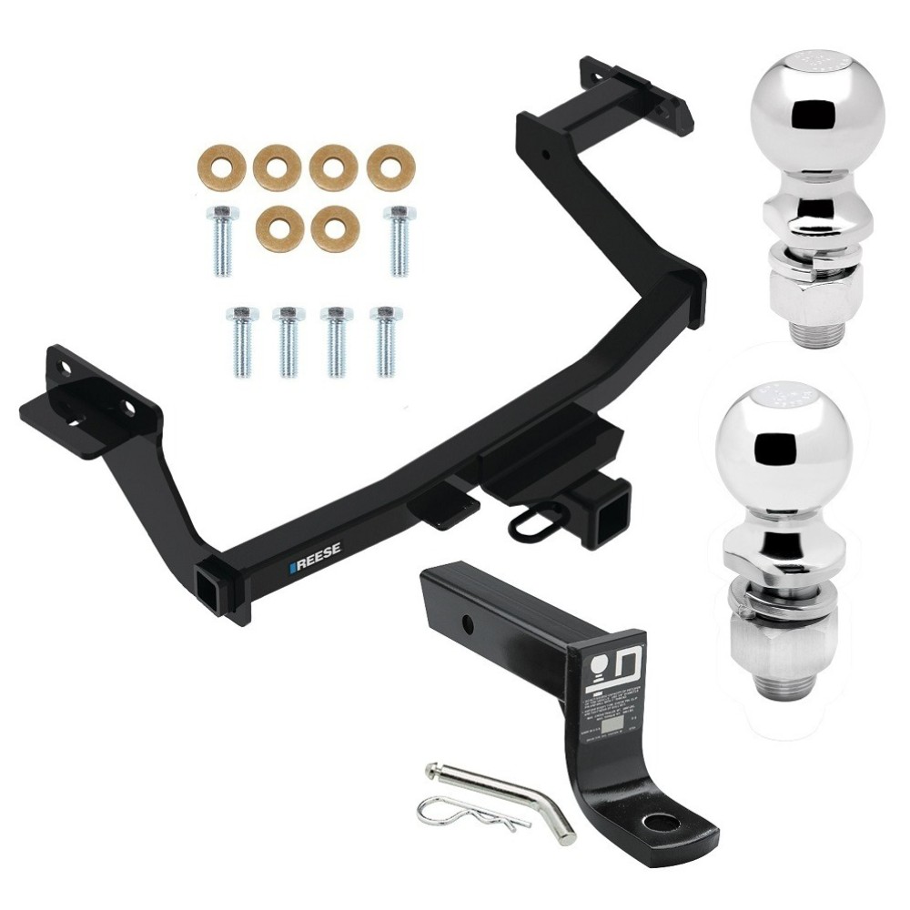 For 2022-2024 Hyundai Santa Cruz Trailer Hitch Tow PKG w/ Ball Mount w/ 4" Drop + 2" Ball + 2-5/16" Ball By Reese Towpower